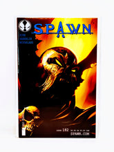 Load image into Gallery viewer, Comic book cover featuring a skull with flames and the word 'Spawn' on a white background