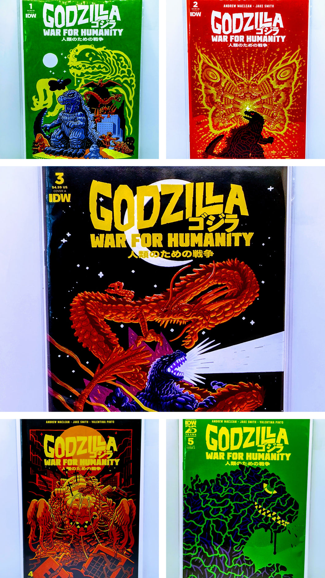 Godzilla: War For Humanity #1-#5