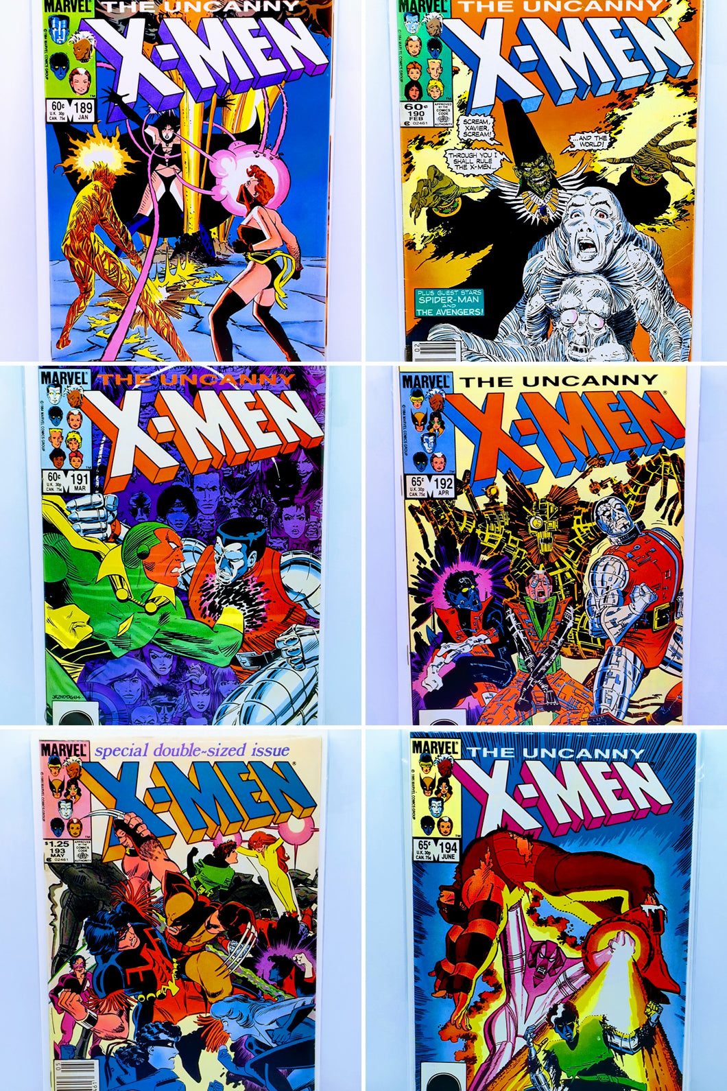 The Uncanny X-Men #189-#194 Bundle Set