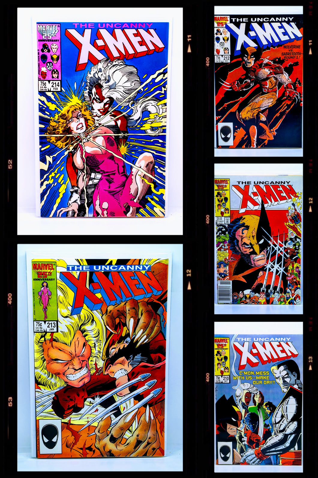 The Uncanny X-Men #210-214 Bundle Set