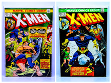 Load image into Gallery viewer, Two comic book covers featuring X-Men from Marvel Comics Group.
