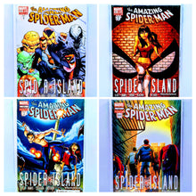 Load image into Gallery viewer, Four comic book covers from &#39;The Amazing Spider-Man: Spider Island&#39; series on a white background.
