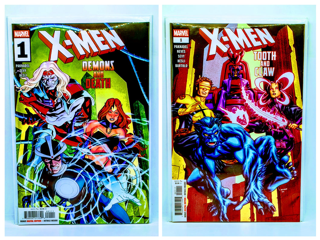 X-Men #1: Demons & Death/Tooth & Claw Bundle Set