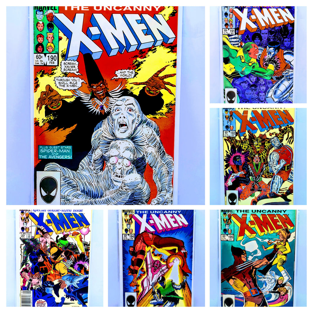 The Uncanny X-Men #190-#195 Bundle Set