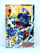 Load image into Gallery viewer, Comic book cover featuring X-Men characters with 'X-Caliber' and 'Age of Apocalypse' text.

