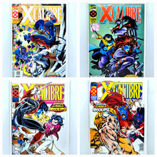 Load image into Gallery viewer, Four comic book covers of X-Men series featuring various characters.
