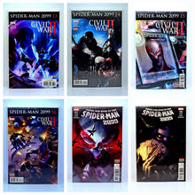 Load image into Gallery viewer, Collection of Spider-Man comic book covers from various issues on a white background
