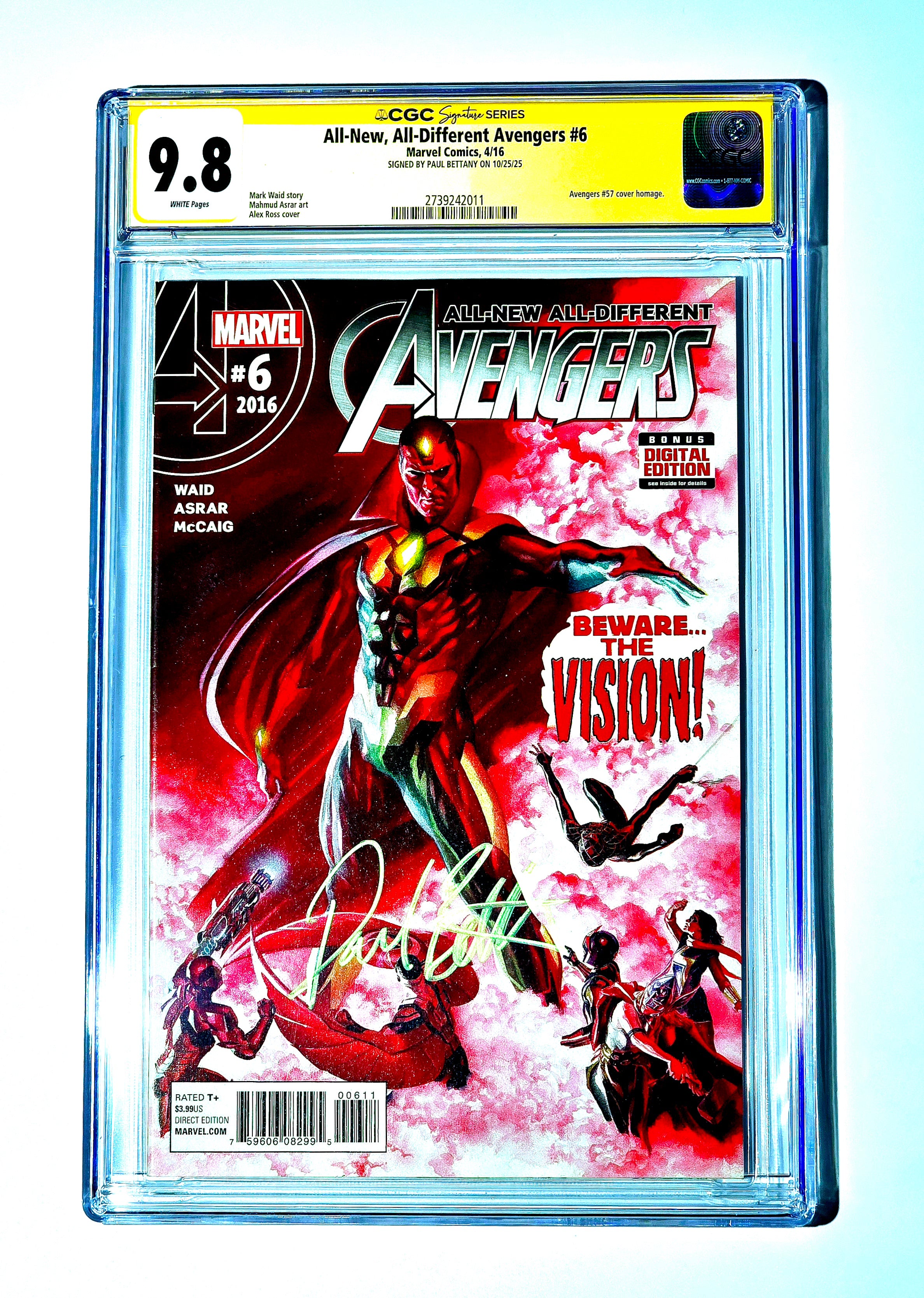 All New All Different Avengers #6 CGC S.S. (No JSA HERE!) – Broke