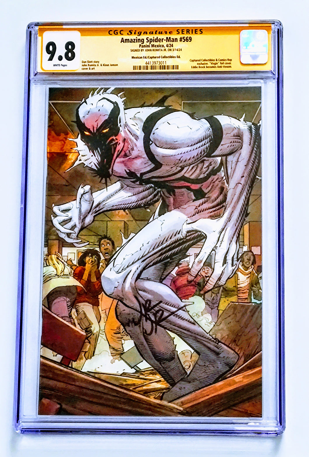 The Amazing Spiderman #569 Foil Variant CGC SS