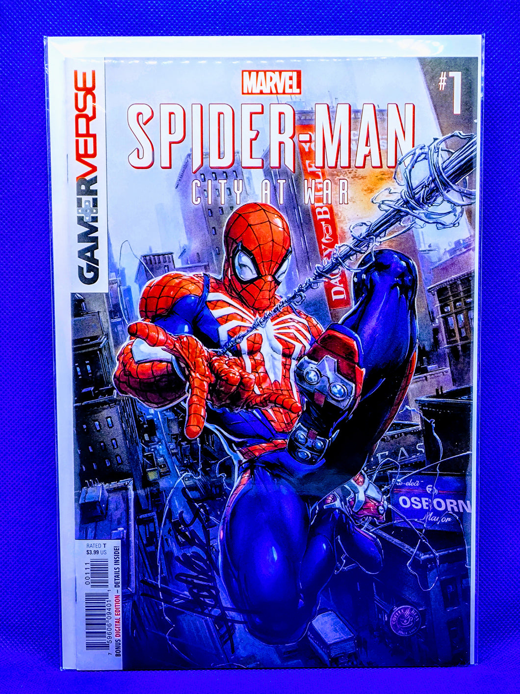 Spiderman: City At War #1 Signed by Dennis 