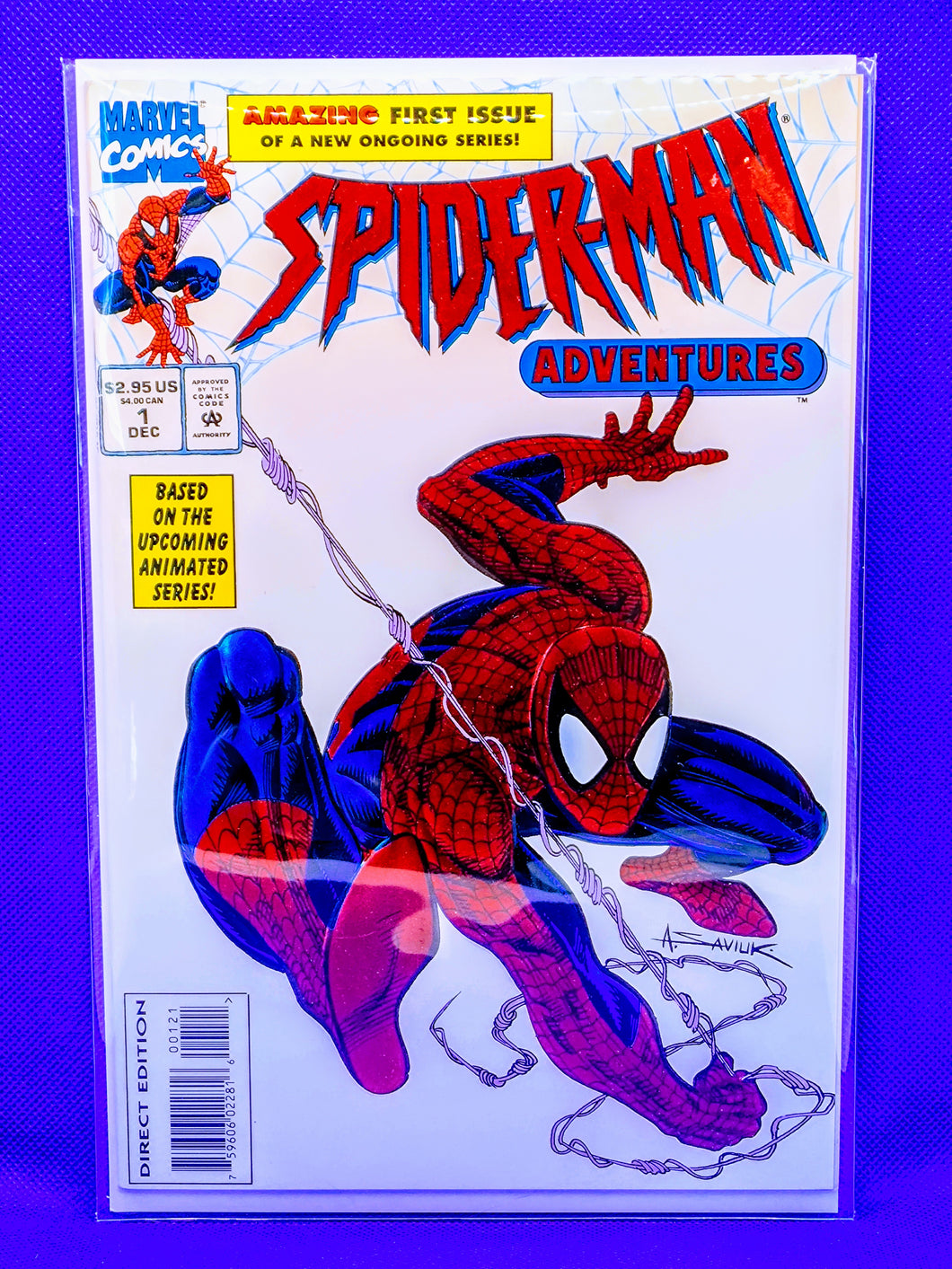 Spiderman Adventures Foil Embossed #1