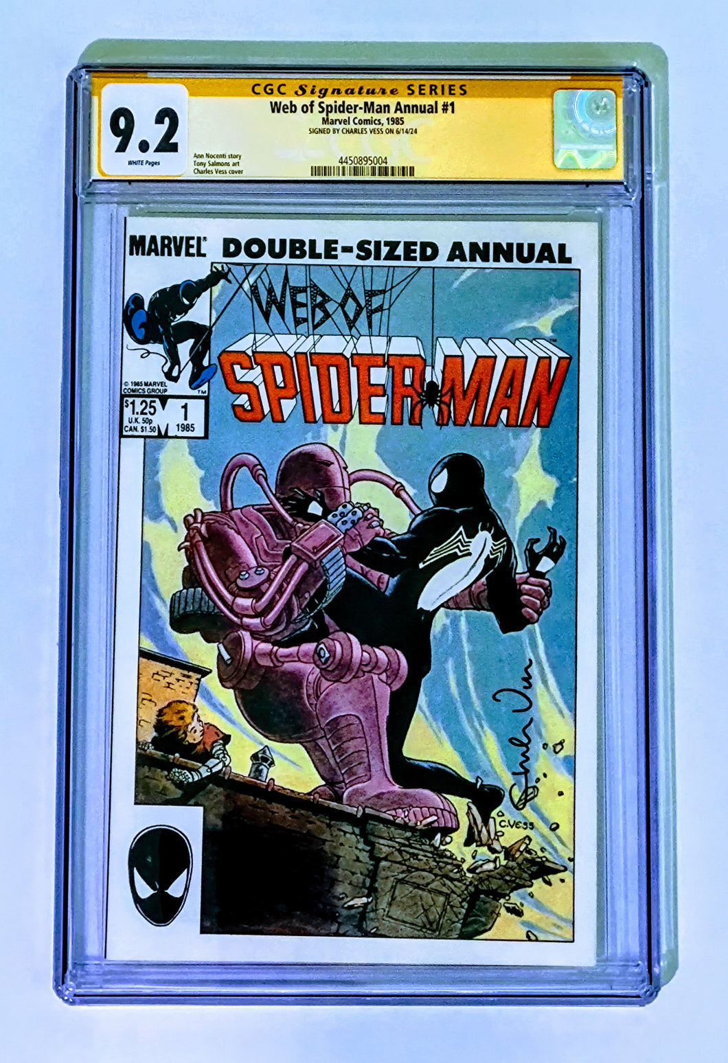 Web Of Spiderman #1 Annual CGC SS