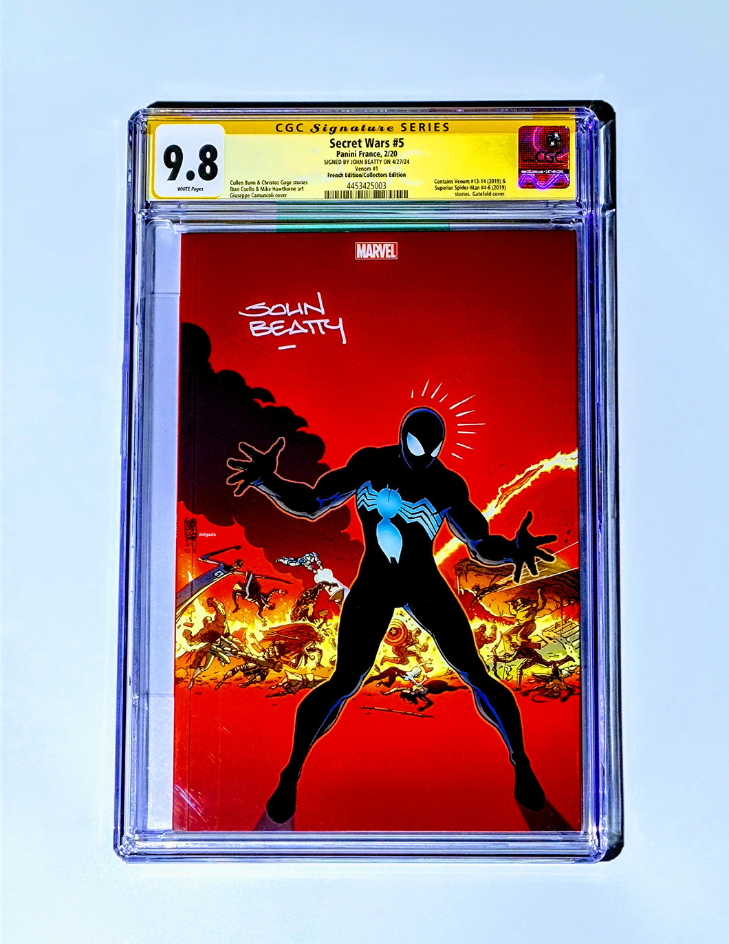 Secret Wars #5 Panini Virgin Variant CGC SS