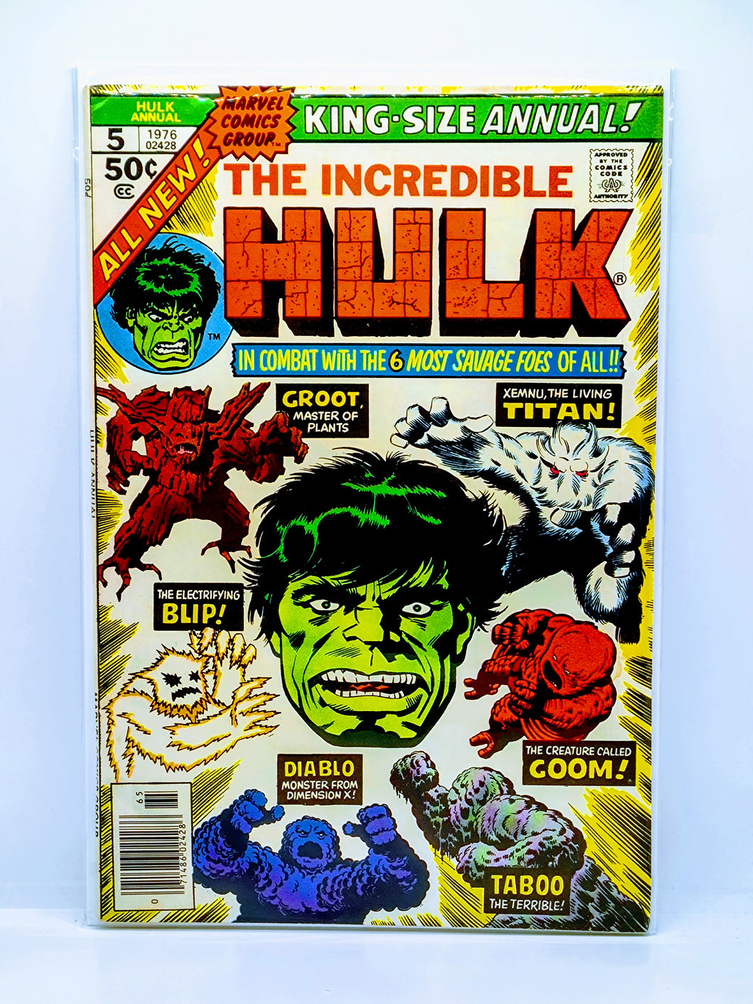 The Incredible Hulk Annual #5,#7,#8,#13 & #14 Bundle Set