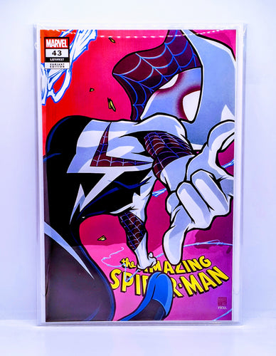 Comic book cover of 'The Amazing Spider-Man' with vibrant colors.