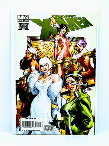 Comic book cover featuring a group of female superheroes from X-Men with Marvel branding.