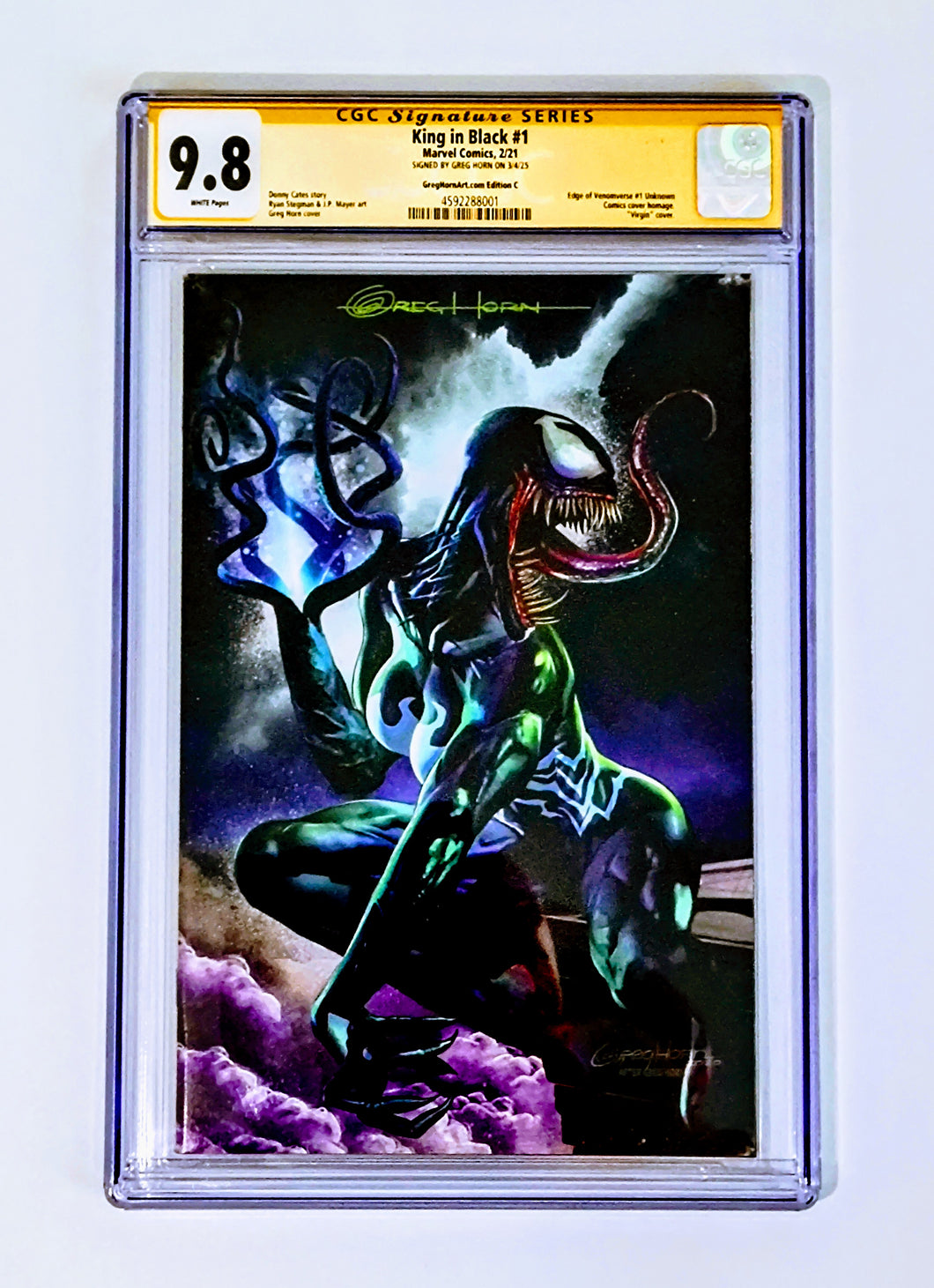 King In Black #1 Road Tour Virgin Variant CGC SS