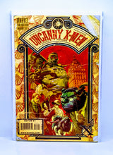Load image into Gallery viewer, Comic book cover featuring a group of characters with a prominent yellow border.
