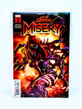 Load image into Gallery viewer, Comic book cover titled &#39;Cult of Carnage Misery&#39; with a character in action pose on a white background.
