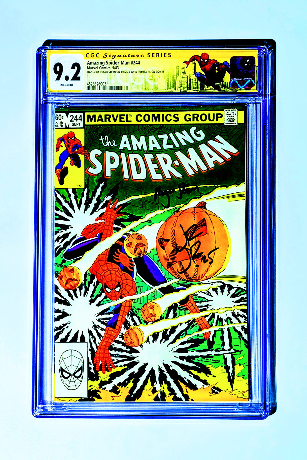 The Amazing Spiderman #244 CGC SS 2X'S Signed