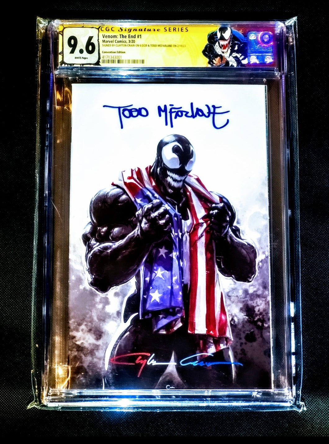 Venom The End #1 CGC SS 2X signed