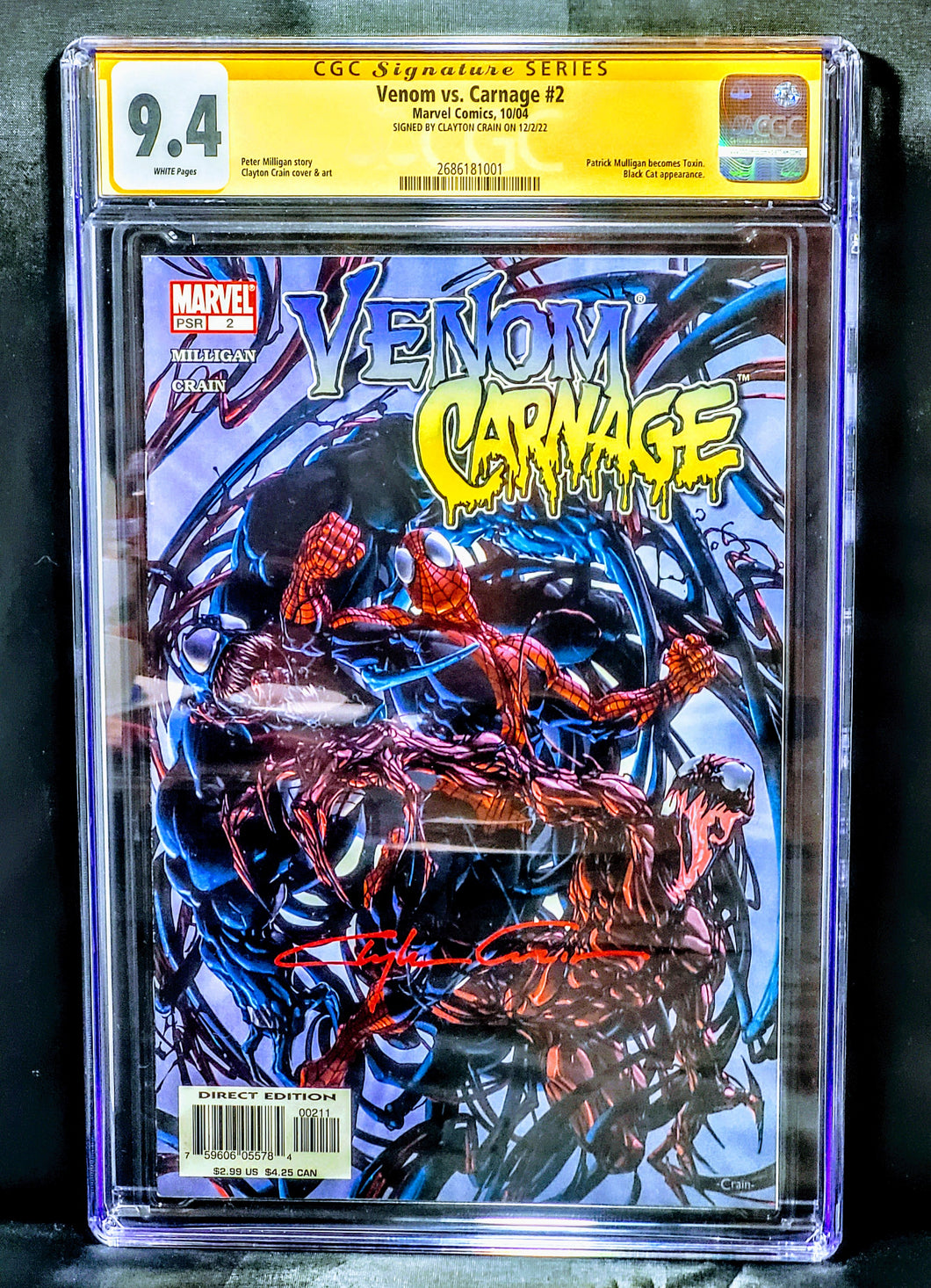 Venom VS Carnage #2 CGC 9.4